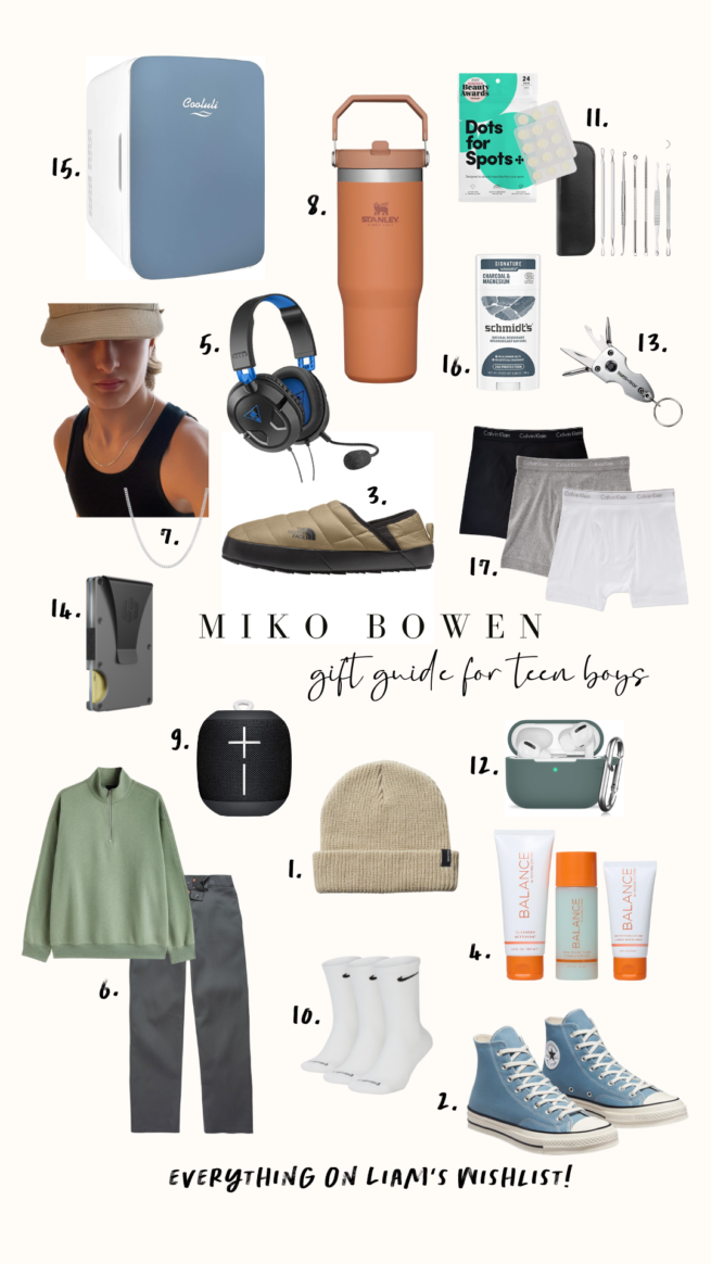 Teen Boys Gift Guide 2022 MIKO BOWEN